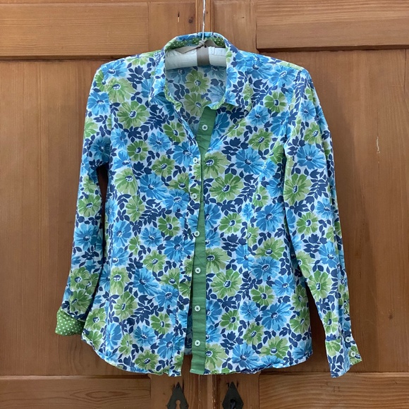 Boden Floral Button Blouse - Picture 1 of 6